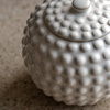 Alba Beaded Trinket Jar White 155x155x140mm