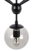 MOOSEE lampa wisząca PLANETARIO 15 czarna - klosze dymione