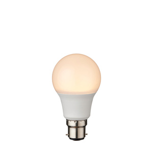 Żarówka LED – ciepła biel, 8W LED B22 ciepła biel, 2700 K, 6 × 6 × 10,5 cm