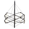 Lampa wisząca SPACE LED czarna 60 cm