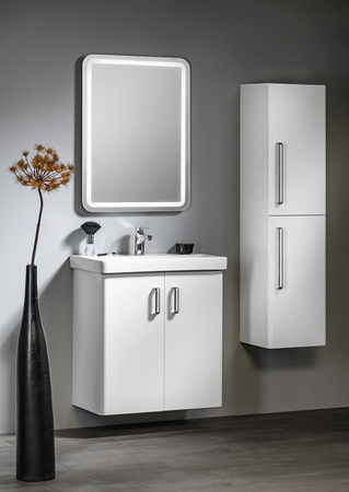 THEIA szafka umywalkowa 66,3x70x35cm, 2 drzwiczki, biała