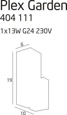 Plex Garden 404111 lampa zewnętrzna