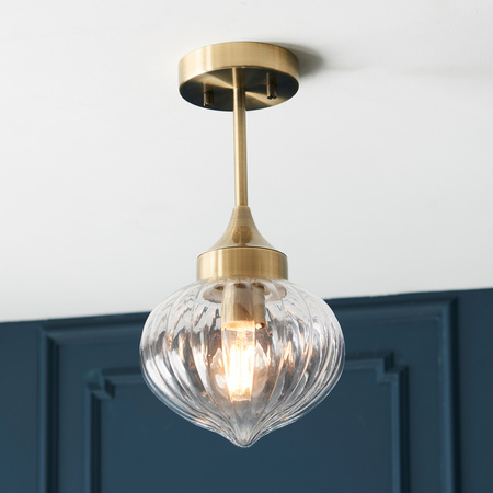 Addington 1 Ceiling Light Brass