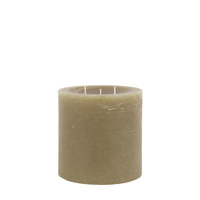 Pillar Candle Rustic Olive 150x150x150mm