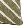 Hemsby Stripe Woven Cushion Olive 450x450mm