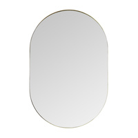 Lustro Hurston Elipse w kolorze szampańskim 600 x 30 x 900 mm