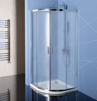 EASY kabina prysznicowa półokrągła 900x900mm, szkło BRICK