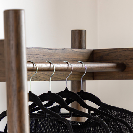 Hatfield Open Wardrobe Smoked 800x480x1700mm