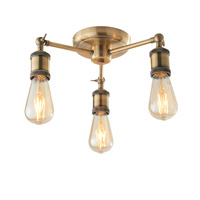 Hal 3 Ceiling Light Antique Brass