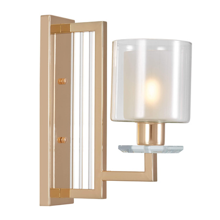 LAMPA ŚCIENNA KINKIET ZŁOTY MANHATTAN W1