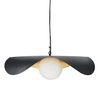 Lampa wisząca ENZO czarno złota 60 cm