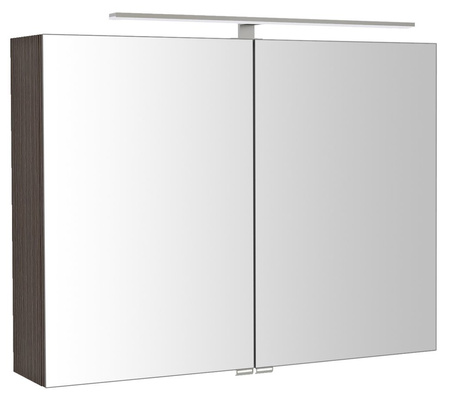 RIWA szafka z lustrem, oświetlenie LED, 81x70x17cm, sosna rustykalna