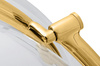 Fotel BUBBLE STAND 2 GOLD VELVET poduszka czarna