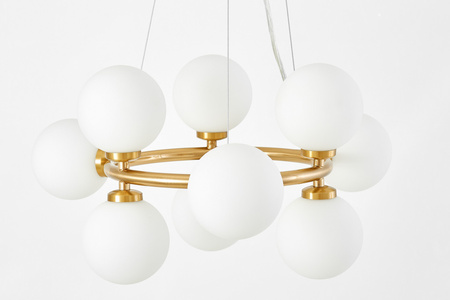 NOWOCZESNA LAMPA WISZĄCA MOSIĘŻNA MARSIADA W9