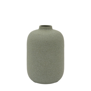 Goa Cast Metal Vase Olive 200x200x310mm