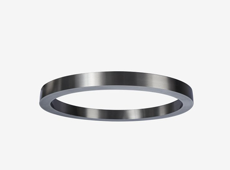 Lampa wisząca CIRCLE 60 cm - LED, ring tytanowy