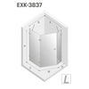 KABINA AVEXA GUNMETAL BRUSHED PIĘCIOKĄTNA P 90x90x200 CZYSTE 6mm ACTIVE SHIELD