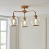 Ashcroft Ceiling 3 Light Brushed Aged Brass