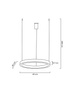 MOOSEE lampa wisząca RING 40 srebrna
