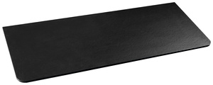 PREMIO blat kompaktowy HPL 122x1,2x48,5cm, czarny mat