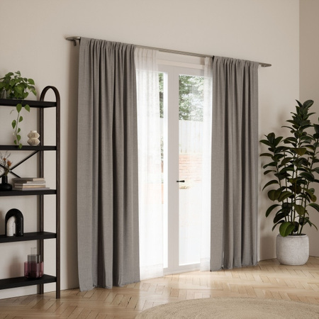 UMBRA karnisz TWILIGHT DOUBLE 76 - 213 cm srebrne