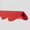 Lampa wisząca BISCUIT 100 czerwona LED 4000K