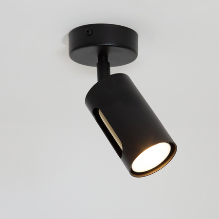 FLOW 1 kinkiet czarny/złoty