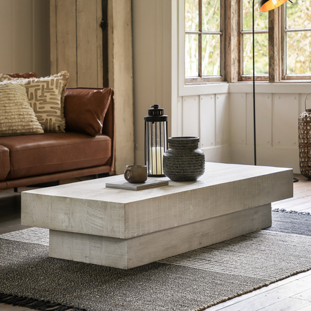 Iowa Coffee Table Whitewash 1500x600x300mm