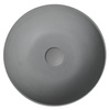 FORMIGO umywalka betonowa nablatowa, średnica 39cm, szary mat