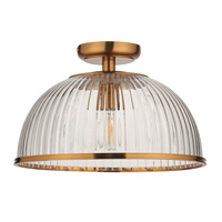 Somerset Domed Ceiling Light Vintage Brass