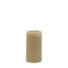 Pillar Candle Rustic Olive (2pk) 70x70x130mm
