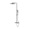 Natynkowy zestaw prysznicowy termostatyczny z deszczownicą Cetus Chrome