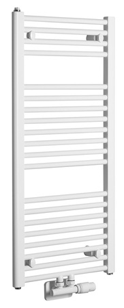 DIRECT grzejnik łazienkowy 450x960 mm, podłączenie środkowe, biały