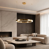 Lampa wisząca CIRCLE 80 cm - LED, ring mosiądz szczotkowany