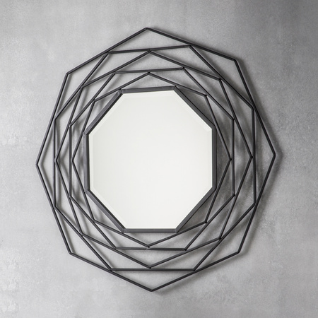 Lustro Estella, czarne, 910 x 910 mm