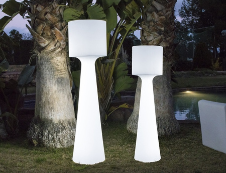 NEW GARDEN lampa ogrodowa GRACE 140  BATTERY biała