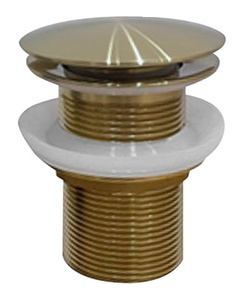 AURUM korek umywalkowy 5/4", klik- klak, złoto mat
