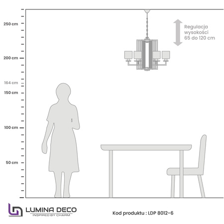 NOWOCZESNA LAMPA WISZĄCA ZŁOTA MANHATTAN W6
