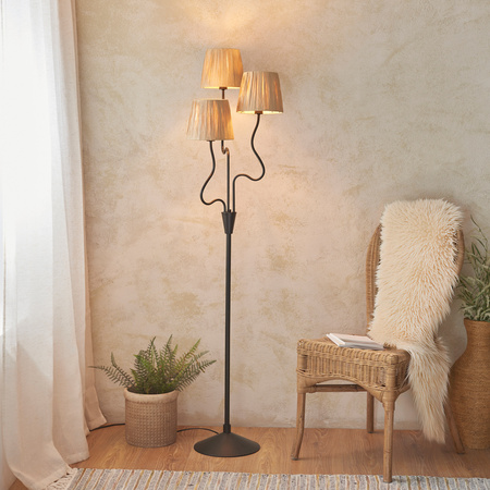 Wriggle 3 Floor Lamp Matt Black