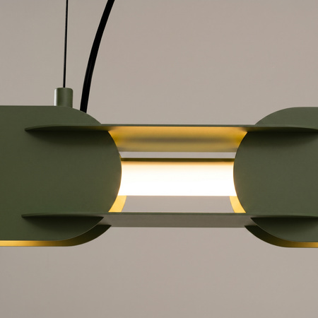 Lampa wisząca CHAIN 91 zielona oliwka LED 3000K