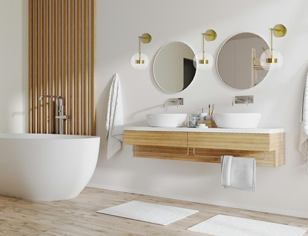 MOOSEE lampa ścienna CAPRI WALL złota