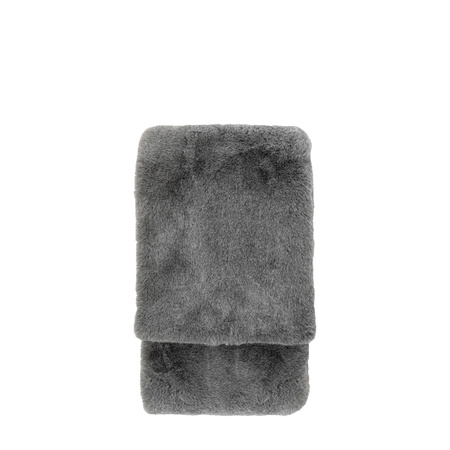 Roscose Faux Fur Throw Smoke Grey 1300x1500mm