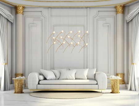 MOOSEE lampa wisząca TULIPPE 14 LINE  złota