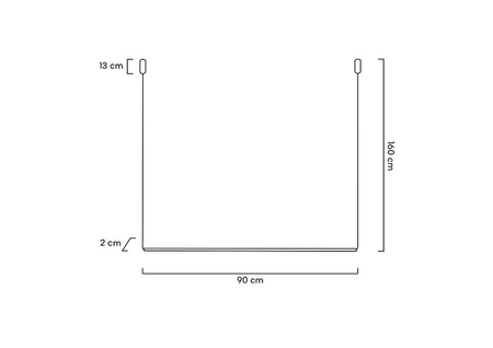 MOOSEE lampa wisząca OMBRE LEVEL 80 czarna