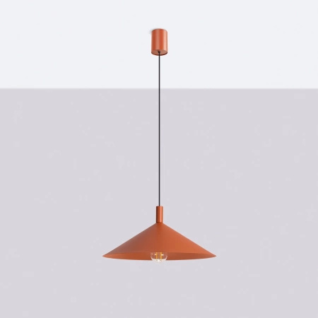 Lampa wisząca NOX 40 ochra czerwona