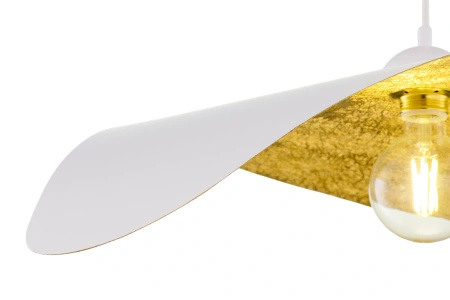 LEAF biały/złoty