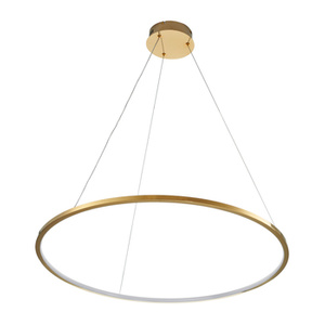 Lampa wisząca CIRCLE SLIM 80 cm - LED, ring złoty