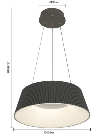 6222-0150 Lampa wisząca SELLA Antracyt