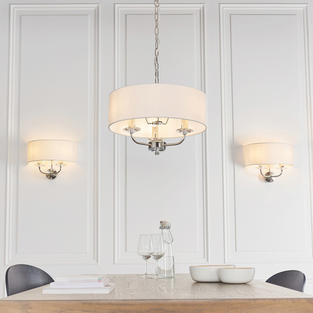 Nixon 3 Pendant Light Bright Nickel