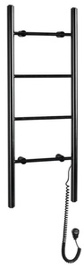 KARBO suszarka na ręczniki elektryczna, okrągła, 400x1120mm, 87 W, czarny mat